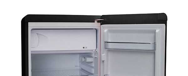 
Smad Black Retro Mini Fridgewith Separate chiller compartment