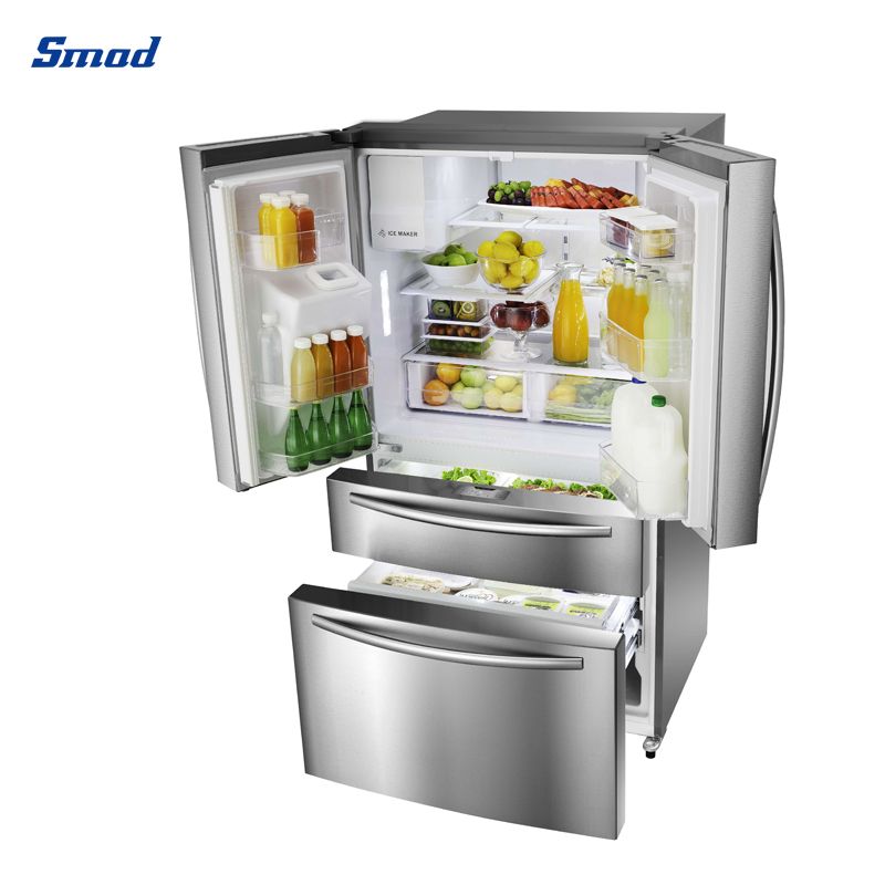 
Smad Inverter French Door Refrigerator with Door Alarm Function