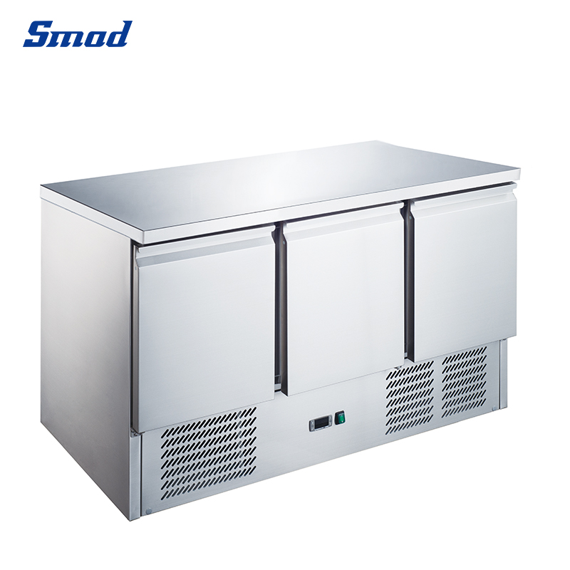 
Smad 392L Restaurant Kitchen Stainless Steel Opening Refrigerator with Replaceable magnetic door seal