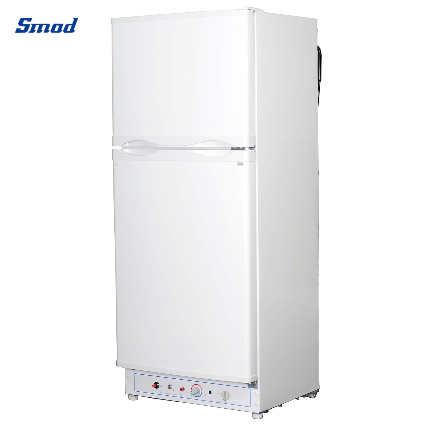 
Smad 225L Gas / Electric Double Door Fridge Freezer with Low Working Noise