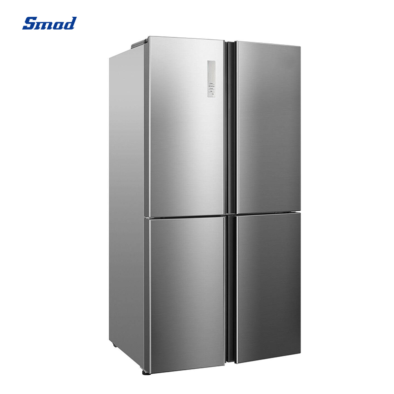 
Smad 22.6 Cu. Ft. Stainless Steel 4 Door Refrigerator with Soft freeze compartment