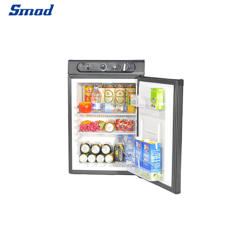 
Smad 1.9 Cu. Ft. compact gas refrigerator with Crystal Door Racks