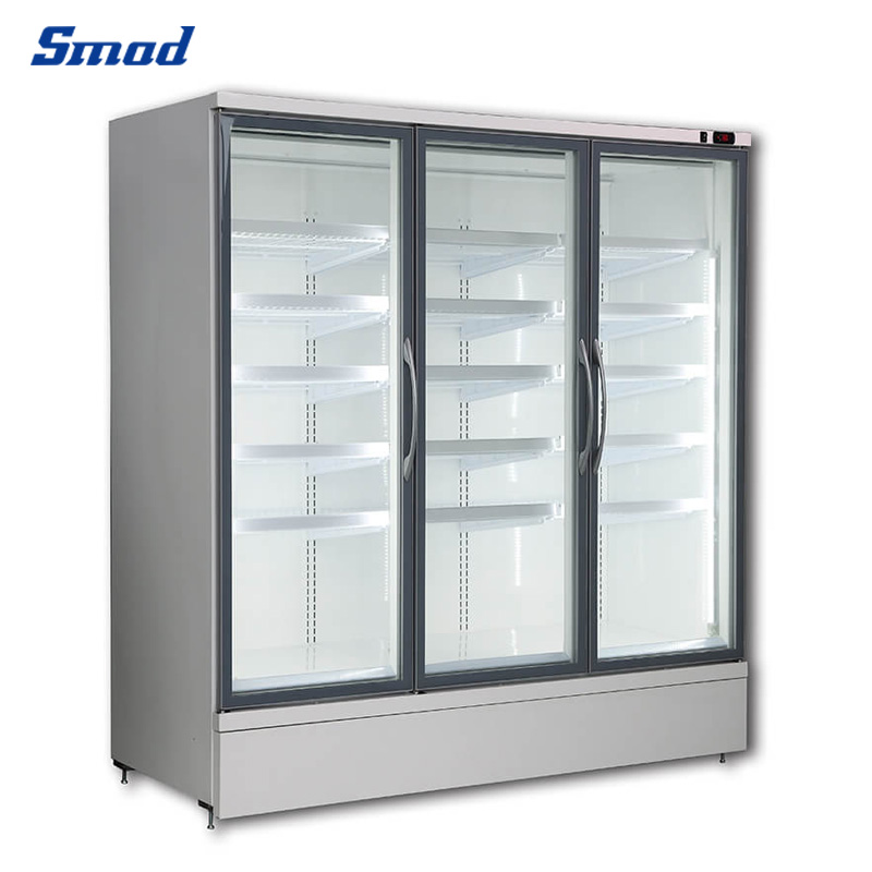 
Smad 817L Plug-in Glass Door Upright Multideck Display Fridge with Fully removable refrigerated deck