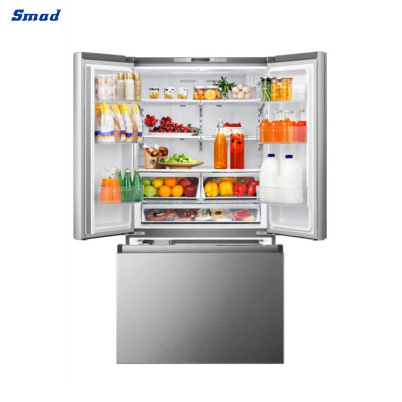 
Smad 753L 3 Door French Door American Fridge Freezer with Internal Filtered Water Dispenser