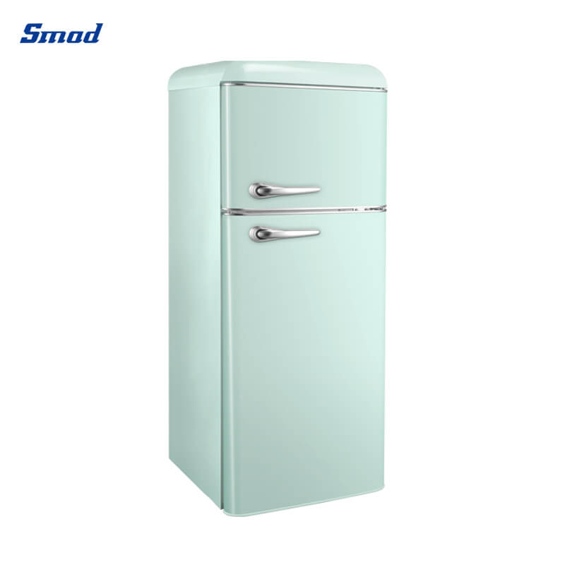 
Smad 218/260L Black Retro Fridge with Big top cover