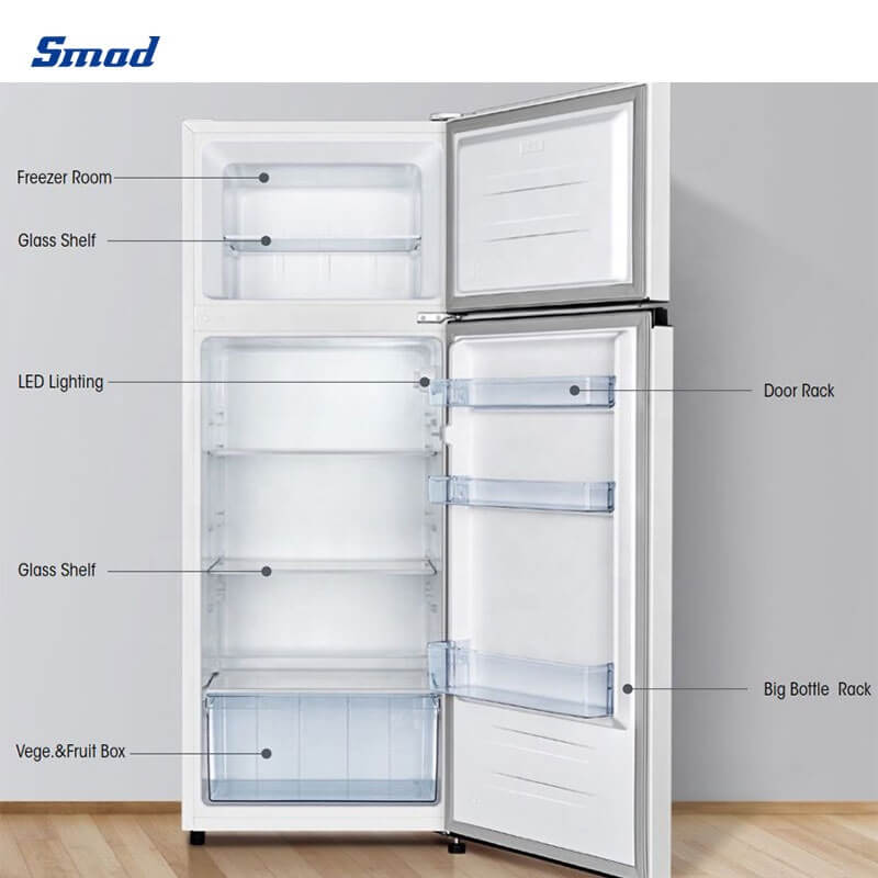 
Smad White Double Door Fridge with Premium design
