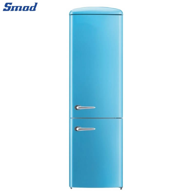 Smad 265L Blue Retro Fridge with Door balcony