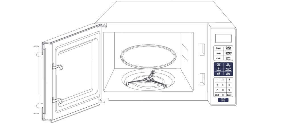 Smad 0.7/0.9 Cu. Ft. Stainless Steel Countertop Microwave with User-friendly Control Panel