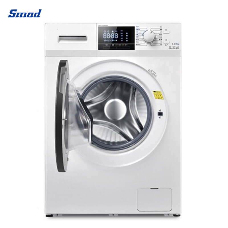 
Smad A+++ Stainless Steel Front Load Washing Machine with Big LED display