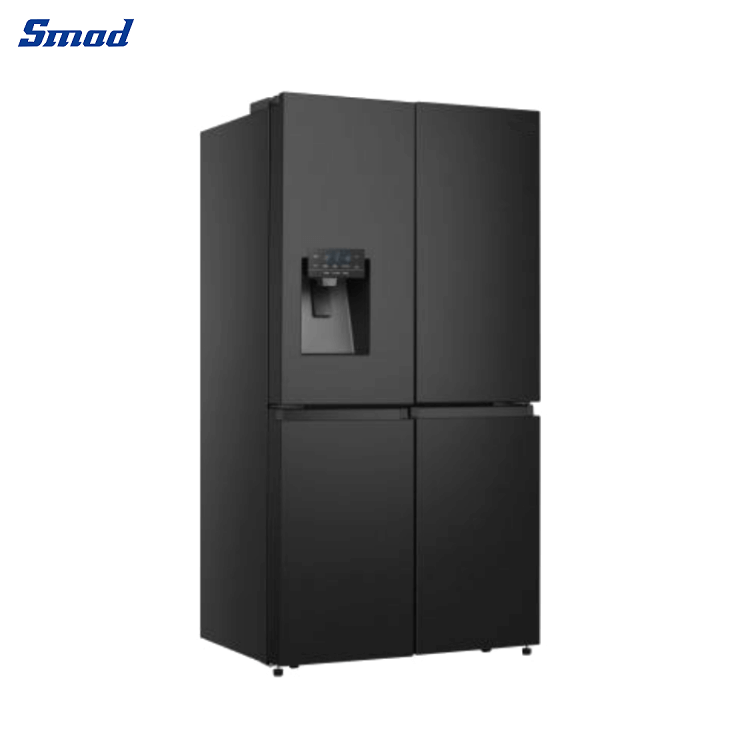 
Smad 585L Black Non Plumbed 4 Door American Fridge Freezers with My Fresh Choice