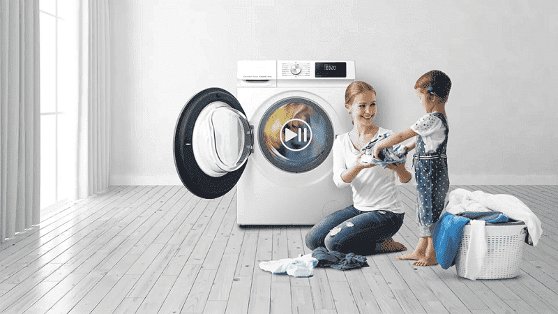 
Smad 9/10Kg Front Load Inverter Motor Washing Machine with Pause & Add Function