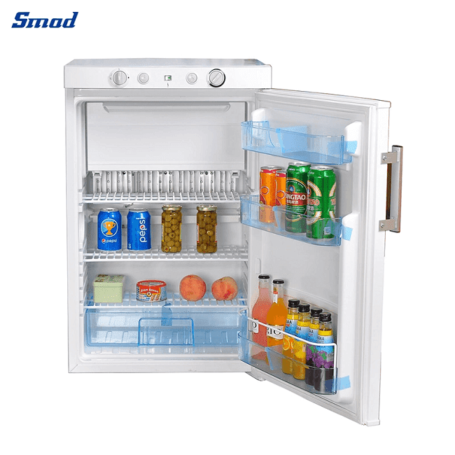 
Smad 100L White Gas/AC/DC 3 Way Fridge with Mini Freezer Compartment