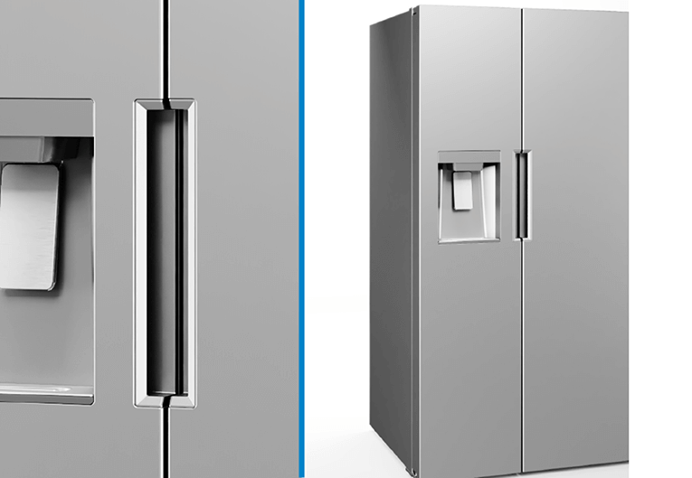 Smad Side by Side Fridge Freezer with Pocket Handle & Hidden Hinges