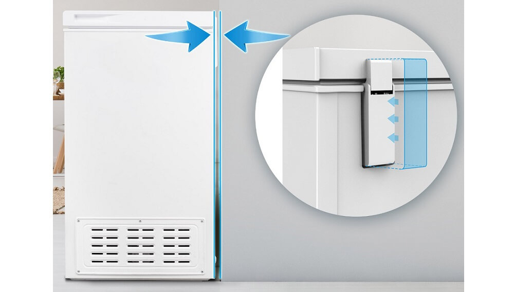 Smad Small Deep Freezer with Ultra thin Hinges