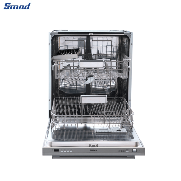 
Smad 24 Inch Top Control Fully Built-In Dish Washer with Adjustable Upper Basket