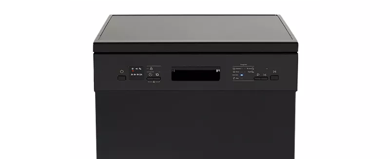 
Smad Black Freestanding Dishwasher with Half load function