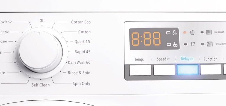 
Smad Washing Machine and Dryer with Delay Start