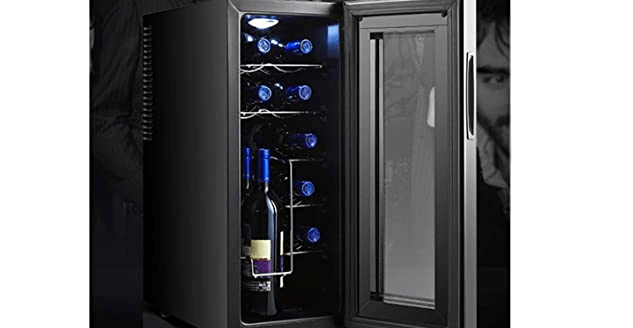 
Smad 12 Bottle Small Built-in Wine Fridge with Thermoelectric cooling technology