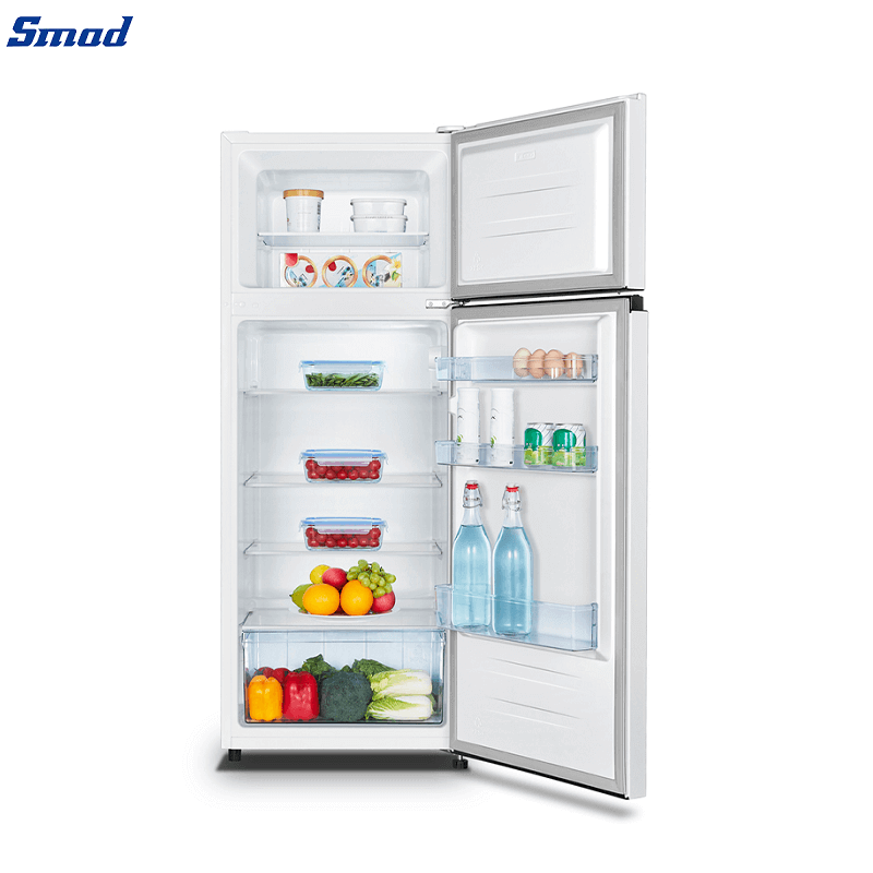 Smad White Double Door Fridge with Reversible Door