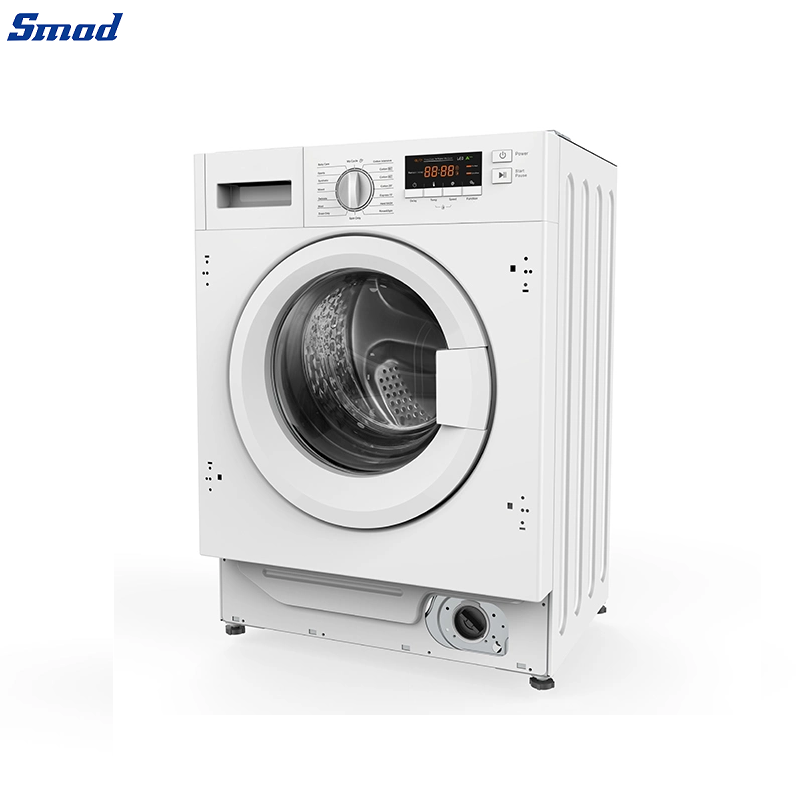 
Smad 8Kg Integrated Washer Dryer Machine with LED Display 