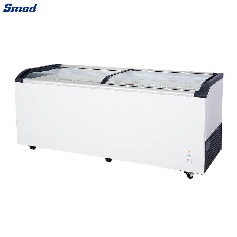 
Smad Glass Top Deep Chest Freezer with Ventilated motor fan