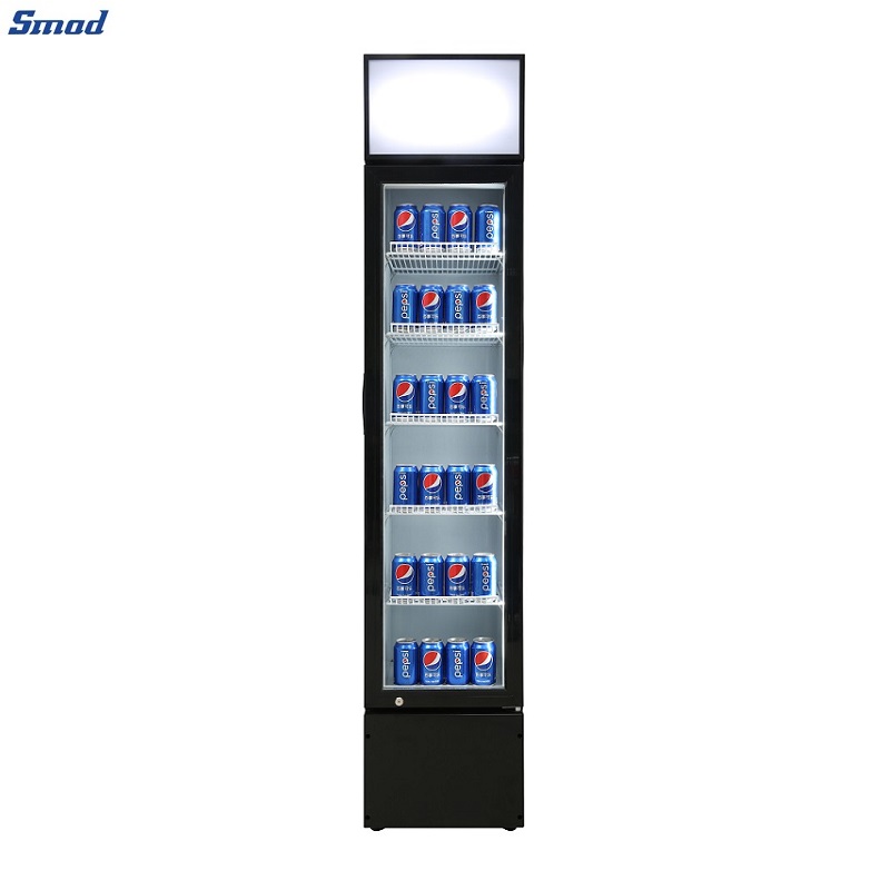 Smad Glass Door Beverage Cooler Fridge with High COP compressor